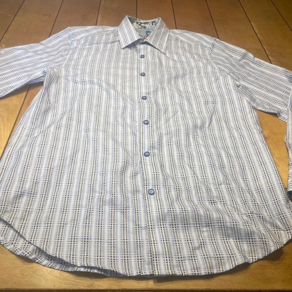 Robert Graham Geometric Long Sleeve Button Up Shirt